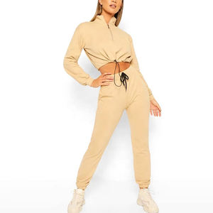 Ensemble survêtement pour femmes coupe ajustée avec sweat à capuche et pantalon de survêtement Marque privée Commandes en gros OEM - Product Image 5