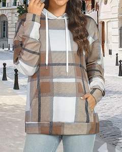 Sweatshirts à capuche à manches longues, pulls à cordon avec poche, chemisiers amples décontractés, tuniques - Product Image 2