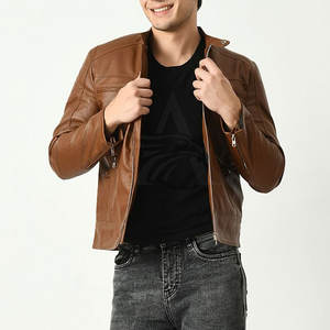 Veste en cuir pour homme, très vendue, coupe élégante, idéale pour les sorties décontractées, les voyages et le confort quotidien, veste d'hiver - Product Image 5