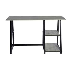 Scrivania per computer Well Home 120x50 cm 74 cm con struttura nera e piano grigio - Product Image 6