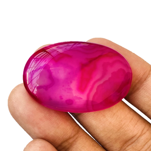 Alta calidad Rosa ónix ágata joyería ovalada colgante piedra ovalada cabujón joyería piedra Natural curación cristal piedra preciosa mayorista - Product Image 5