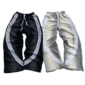 Nouveau pantalon baggy tendance, fabrication sur mesure, peinture éclaboussée, délavé à l'acide, pantalon de survêtement baggy à double taille - Product Image 1