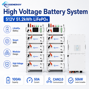 Sistema de Baterías Apilables de Alto Voltaje LiFePO4 BLUSENERGY 512V 100Ah 51.2kWh para ESS Solar - Product Image 1