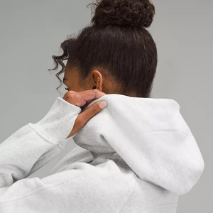 Sudadera Extra Grande de Algodón Grueso de Alta Calidad para Mujer, con Logotipo Personalizado, Impresión por Transferencia de Calor, Posición Frontal, para Otoño e Invierno - Product Image 2