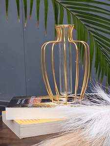 Vase à fleurs en métal de couleur or de conception moderne, nouveau design, de bonne qualité, pour la décoration de la maison, prix de gros, vase de table - Product Image 4