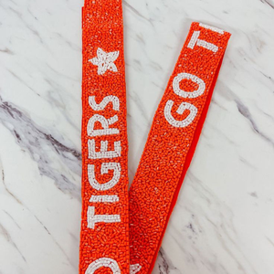 Correa de Bolso con Cuentas, Bordado de los Tigres de Geaux para el Día del Partido, Estilo Moderno, Diseño Personalizable, Alta Calidad, Hecho a Mano para Bordado - Product Image 6