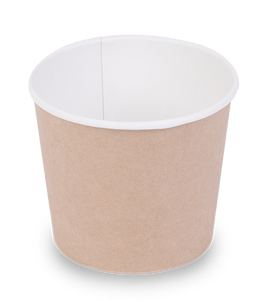 Tazón Redondo de Papel Kraft de la Mejor Calidad, 400 Unidades Apilables, Sellables y Resistentes a la Grasa, para Productos Calientes y Fríos, con Logotipo Personalizado - Product Image 2