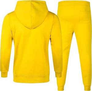 Survêtements en coton pour hommes avec logo personnalisé fabriqué en usine survêtements Streetwear respirants avec option de taille supérieure pour l'hiver - Product Image 2