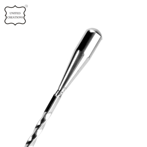 Cuchara de cóctel mezcladora de metal recién llegada con patrón en espiral, agitador de cóctel trenzado, herramientas de barra de Stock - Product Image 5