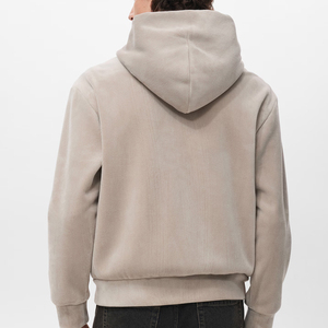 Sweat à capuche en molleton pour homme, coupe décontractée, avec logo personnalisé, couleur unie, tissu de haute qualité, manches longues, pour un ajustement décontracté, 2026 - Product Image 6