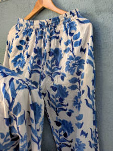 Hecho a mano hermoso algodón PJ Set Floral impreso ligero transpirable y suave regalos para ella - Product Image 3