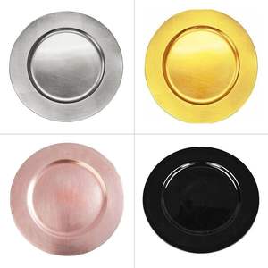 Elegante Plato Base Decorativo de Cobre Martillado en Oro Rosa de 33 cm, Plato Base Redondo para Eventos de Alta Gama y Decoración de Mesa en el Hogar - Product Image 2