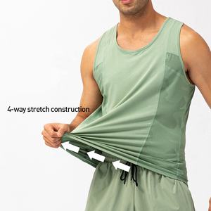 Débardeur de sport pour homme, col rond, décontracté, doux, respirant, sans manches, chemises de musculation, t-shirts de musculation - Product Image 4