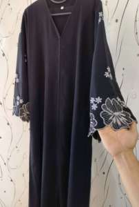 Ropa musulmana tradicional islámica elegante y modesta para mujer, bordado elegante, estilo Abayas Formal de Dubái, accesorio incluido - Product Image 2