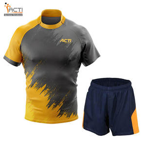 Vêtements de sport professionnels en gros Ensemble d'uniformes de rugby de haute qualité Équipement d'équipe de qualité supérieure Caractéristique respirante - Product Image 1