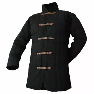 เสื้อโค้ท Gambeson บุนวมหนาแบบสร้างด้วยมือเสื้อเกราะแขนยาวแบบเต็มตัวในยุคกลาง - Product Image 4