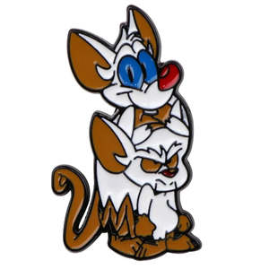 Pin's Cartoon Minus Et Cortex Matériel métallique durable - Product Image 3