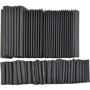 Ensemble de 127 pièces de gaines thermorétractables de 7 tailles, rapport 2:1, 600 V, pour câbles électriques, assortiment de gaines de protection d'isolation - Product Image 1