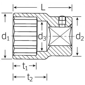 Stahlwille ซ็อกเก็ตไดรฟ์1 ''ประเภทผลิตภัณฑ์คุณภาพสูงสำหรับความต้องการซ็อกเก็ต - Product Image 3