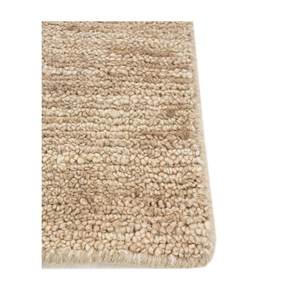 Handmade Large Area Contour Beige & <b>Brown</b> <b>Wool</b> Rugs 9x12 Rectangle with Solid Striped Pattern for Home Hallway Use-Model Hwl-201 - Product Image 4