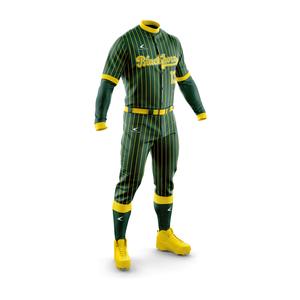 Ensemble d'uniformes de baseball d'équipe de qualité supérieure, confortable, imprimé par sublimation, respirant, évacuant l'humidité, col en V, unisexe, pantalon de softball - Product Image 3
