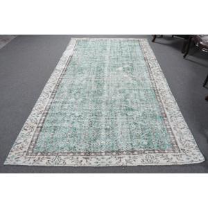 Alfombra Vintage, Alfombra Turca Grande de 5.4x9.5 pies, Alfombra Oriental Azul de Lana - Product Image 1