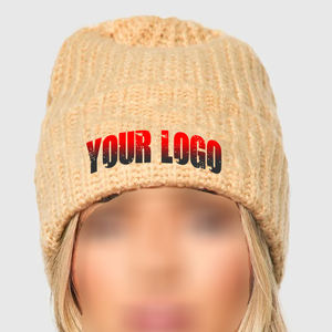 Custom High Quality Unisex <b>Acrylic</b> Jacquard Knit Winter Beanie Custom Embroidery Logo Vintage Style Beach Daily Use Knit Cap - Product Image 4