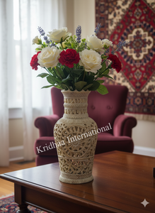 Hermosa Maceta de Piedra de Jabón Tallada en Mármol Natural, al Mejor Precio, Decoración para el Hogar y el Jardín, Diseño Art Deco, Florero de Piedra, Obra de Arte - Product Image 3