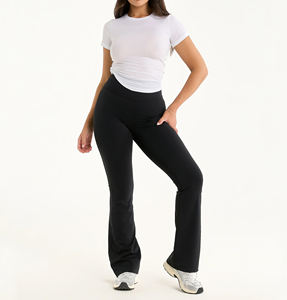 Meilleure vente Leggings évasés pour femmes Leggings de yoga avec taille élastique Vêtements de fitness Leggings personnalisés pour femmes - Product Image 4