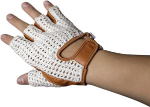 Wheelchair Gloves for Adult Leather Padded Wheelchair Leather Padded Wheelchair Gloves - Product Image 6