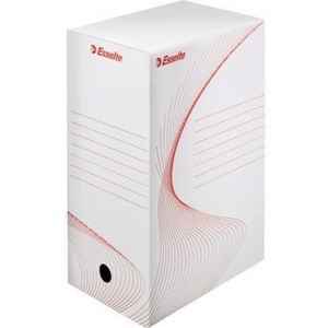 Esselte DIN A4 Archival Print Archive <b>Box</b> 15 X 24.5 X 34.5 cm Recycled White Corrugated <b>Cardboard</b> Eco-Friendly - Product Image 1