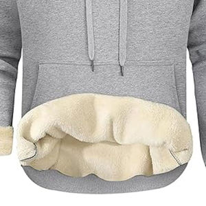 Sudadera con Capucha Unisex 100% Algodón, Sudadera de Forro Polar Grueso de Alta Calidad Personalizada, Sudadera de Invierno Bordada para Hombre - Product Image 4
