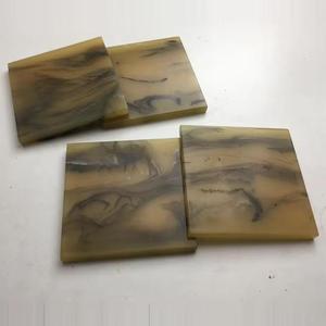 ที่รองแก้วชาเรซินและที่รองแก้วไม้อุปกรณ์ครัวอุปกรณ์เสริมสำหรับบ้านและเครื่องครัวที่ใช้ในการออกแบบที่สวยงามโลโก้ตามสั่ง - Product Image 2