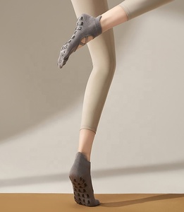 Calcetines Deportivos JAYCAN para Mujer, Color Gris, 5 Dedos, Diseño Cruzado, Secado Rápido, Antibacterianos, Ecológicos, de Spandex y Algodón, para Invierno - Product Image 5