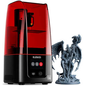เครื่องพิมพ์เรซิ่น 3 มิติ ELEGOO Mars 4 9K อัตโนมัติ สำหรับงานอุตสาหกรรม/ทันตกรรม/เครื่องประดับ ใช้เทคโนโลยี DLP/หน้าจอดิจิตอล สภาพมือสอง ใช้กับวัสดุ PLA - Product Image 3