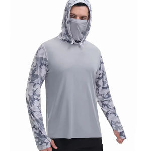 Bajo MOQ Ligero UPF 50 + Sudadera CON CAPUCHA DE PESCA sublimada Completamente personalizada Secado rápido Transpirable Ropa de pesca para hombres Sudaderas con capucha - Product Image 1