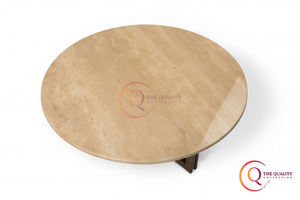 Paire élégante La table basse en bois beige Bases élégantes de Mettalic pour les espaces de vie modernes. - Product Image 6