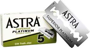100 lames de rasoir de sécurité à double tranchant Astra Superior Premium Platinum - Product Image 5