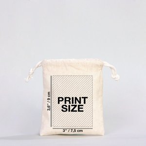 Bolsa de Tela Personalizable para Año Nuevo, 4 x 5 (10 x 13 cm), Bolsa de Regalo Navideña con Serigrafía, Logotipo Bordado para Empacar Ropa - Product Image 1