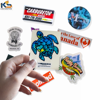 Autocollant en vinyle personnalisé tortue de mer 5x5 pouces, écologique, résistant au soleil, pour vitres de voiture et décoration intérieure, impression numérique