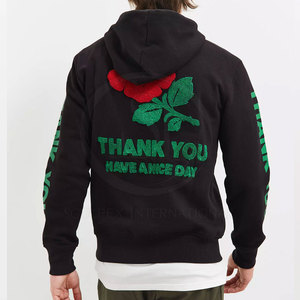 เสื้อฮู้ดลำลองของผู้ชายผ้าฝ้าย100% น้ำหนักเบาออกแบบในฤดูหนาวปักลายใหม่ล่าสุด - Product Image 3