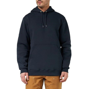 100% Cotton Fleece Pullover Hoodies <b>Long</b> Sleeves Comfortable Solid Print Soft Quality Winter High Quality Hooded Collar Hoodie - Product Image 3