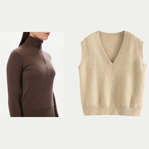 Sudaderas Unisex de manga larga con media cremallera, suéter informal al por mayor, mezcla de lana suave personalizada de manga larga para mujer, producto de huzaifa - Product Image 1