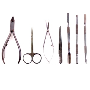 Outils durables et résistants à la rouille pour un soin précis des ongles, comprenant des coupe-ongles, un coupe-cuticules et des pinces. Idéal pour les salons et l'usage personnel. - Product Image 3