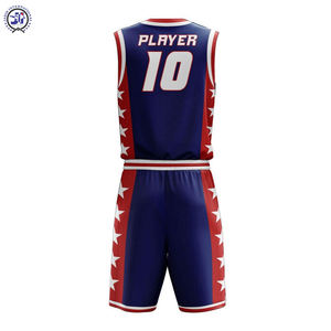 Camiseta de baloncesto Reversible totalmente sublimada unisex, pantalones cortos de secado rápido, malla transpirable, conjuntos de talla grande impresos personalizados - Product Image 5