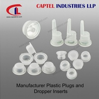 Bouchon de réduction en plastique pour flacon pharmaceutique en verre avec compte-gouttes interne