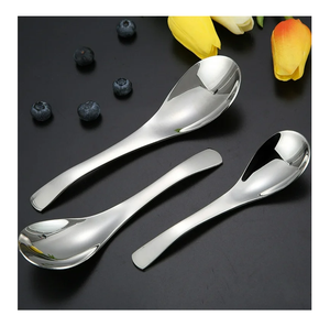 304 cuillère à soupe de riz en acier inoxydable fabrication cuillère à riz en acier de haute qualité soupe meilleure cuillère prix le plus bas - Product Image 2