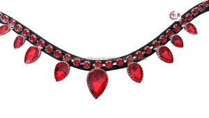 Bandeau à sourcils incurvé de l'Ouest conçu par des experts équestres en gros pour les sports d'équitation logo personnalisé activités de plein air - Product Image 2