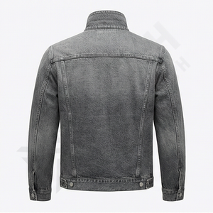 Chaqueta Premium para Hombre, Chaqueta Vaquera Transpirable para Hombre, Chaqueta Vaquera de Talla Grande para Hombre, Chaqueta Vaquera con Logotipo Personalizado, Abrigo Urbano Duradero y a la Moda - Product Image 2