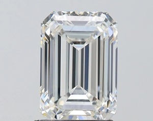 2,00 Ct Emerald Cut IGI Certified F-Color Lab Grown Diamante suelto VVS-VS-Clarity CVD Filled Dvars Diamond - Product Image 1
